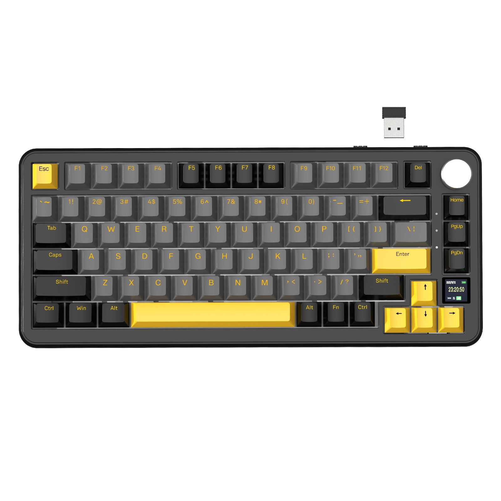 ATTACK SHARK X86 ゲーミングキーボード ワイヤレスキーボード アルミニウム 75% ガスケットワイヤレスキーボード | ホットスワップ