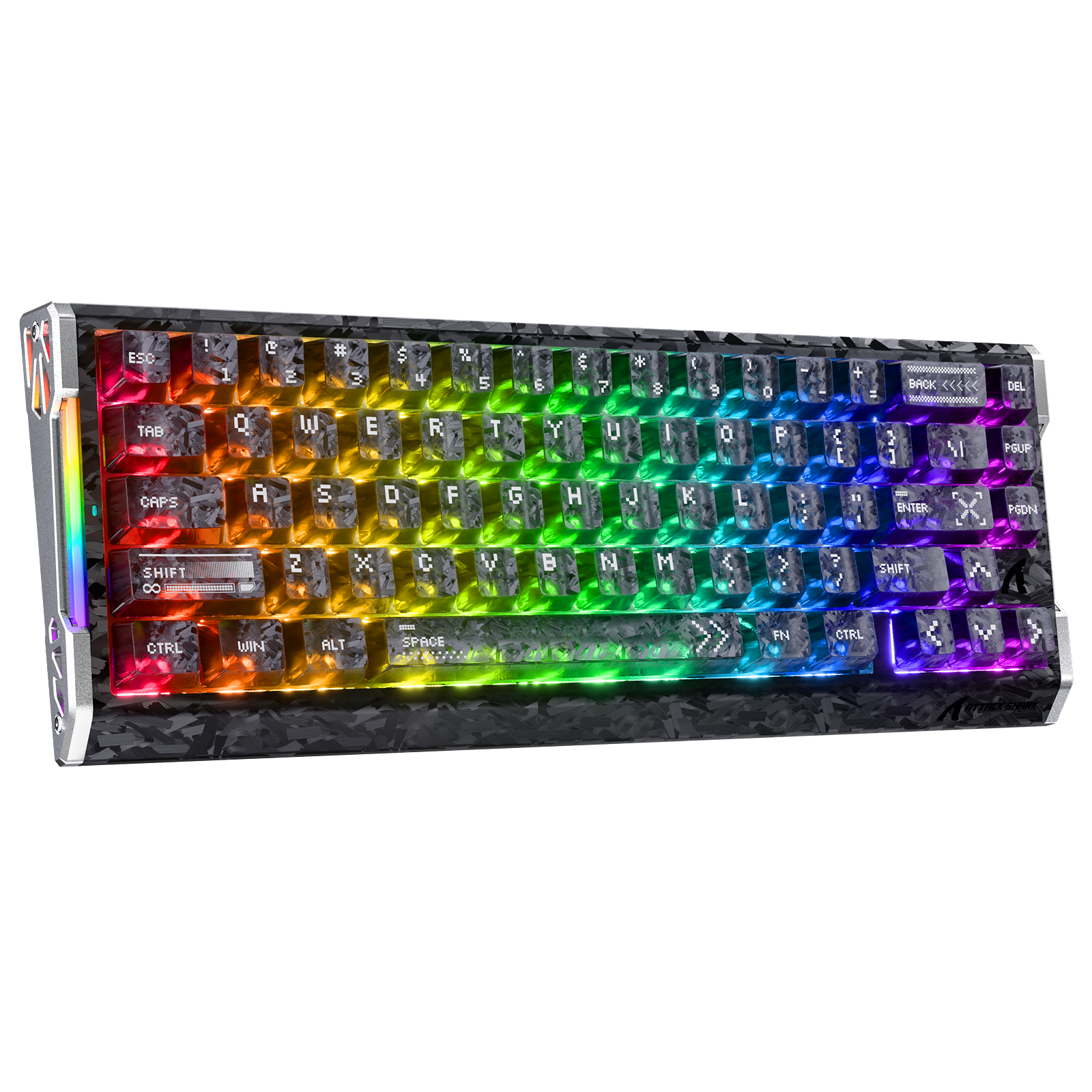60% ワイヤレス メカニカルキーボード | ホットスワップ 8K コイルケーブル 60% ワイヤレス メカニカルキーボード | ホットスワップ 8K コイルケーブル