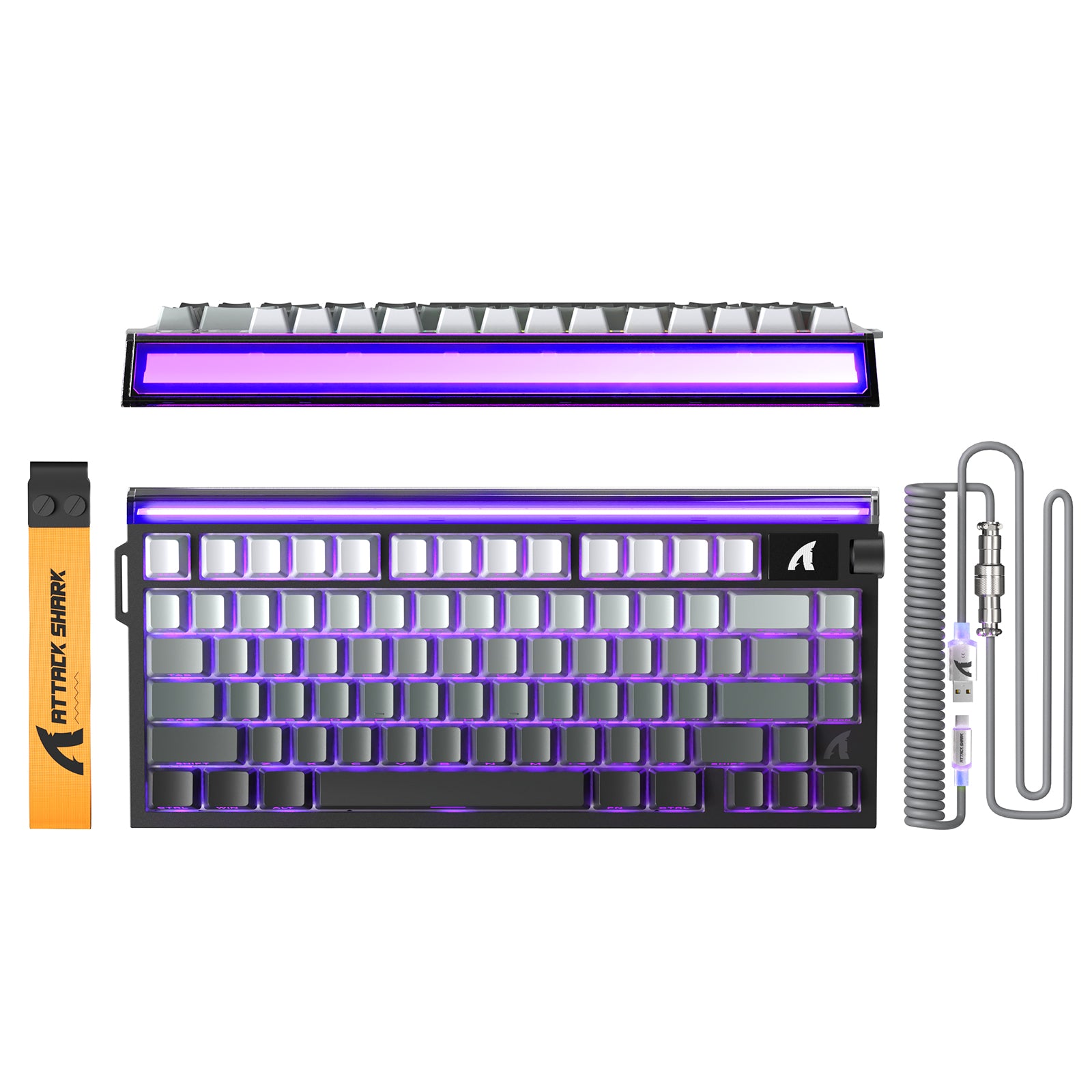 ATTACK SHARK R85 HE キーボード + C01ULTRA LEDケーブル