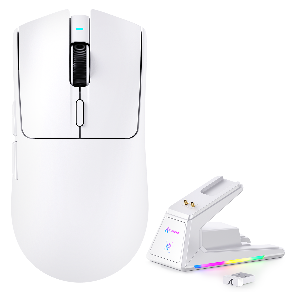 トライモード ゲーミングマウス | PAW3395PRO、RGBドック、53g