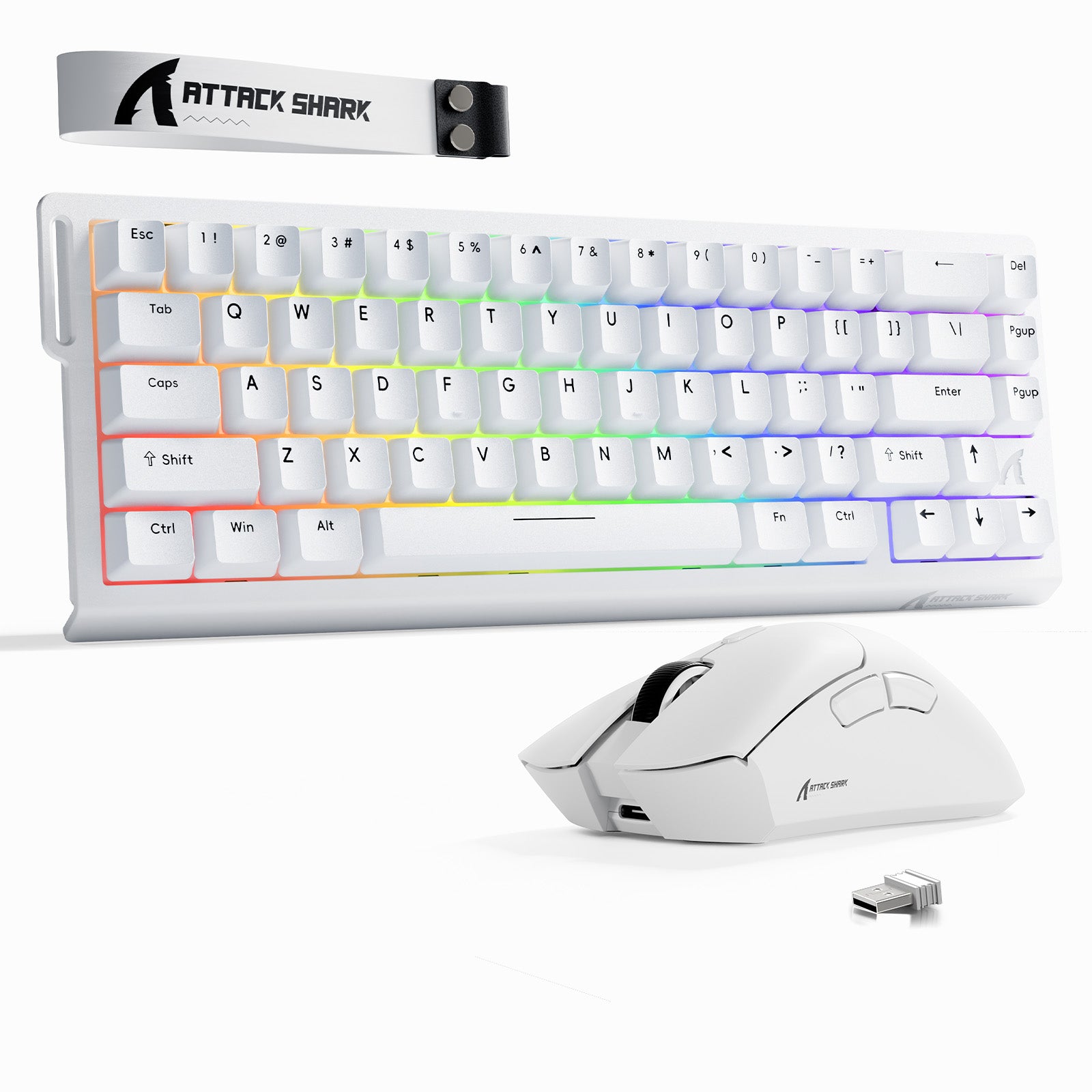 ATTACK SHARK X68HE ラピッドトリガーキーボード + R1 ワイヤレス
